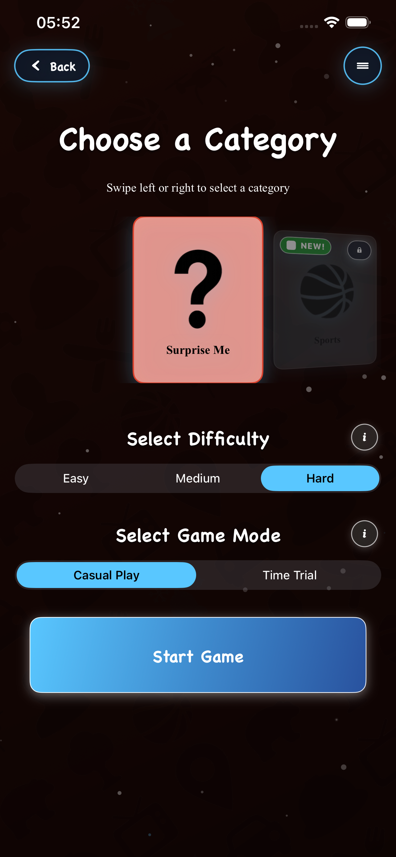 2Q - 20 Questions results screenshot