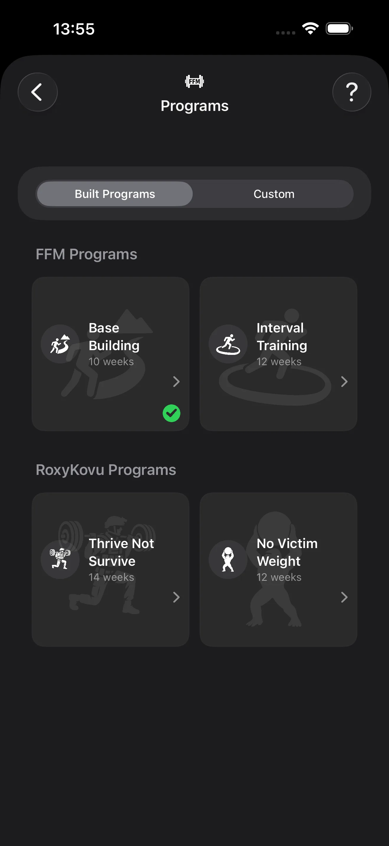 FFM app screenshot 2